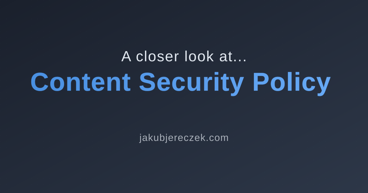 Content Security Policy
